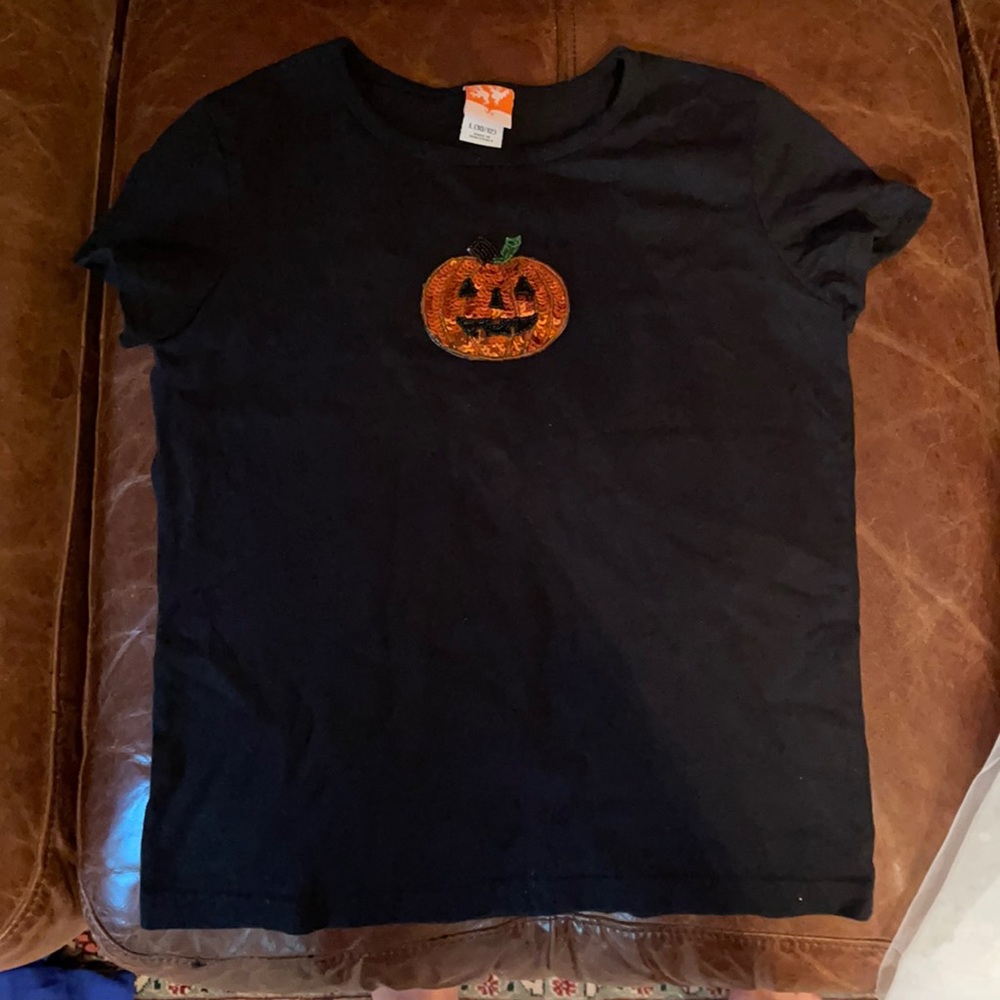 Girls Pumpkin shirt